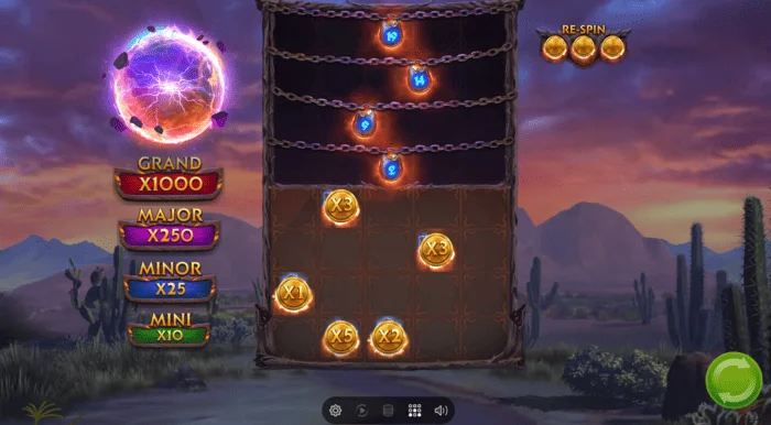 Colt Lightning Inferno obrazovka bonusové hry